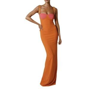 Los Angeles Boutique Sexy Slip Bandage Bodycon Maxi Dress NEW Holiday Party M